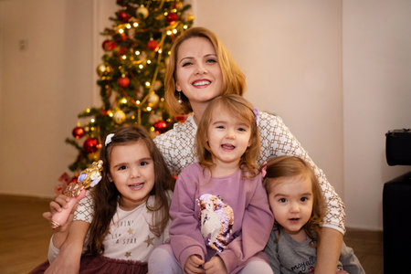 Joyful moments shared with children during festive celebrations