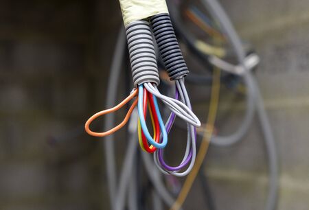 building a house electrical wiring in an isolated corrugation
