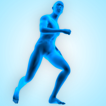 Human Male Body (Running)の写真素材