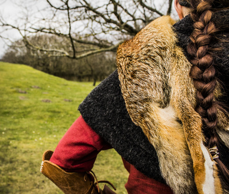 The female viking. Shot in Denmarklの写真素材