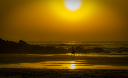 The sunsetの写真素材