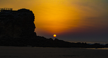 The sunsetの写真素材