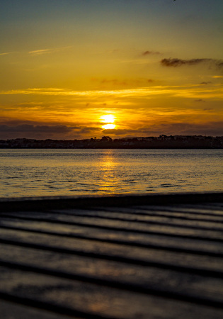 The sunsetの写真素材
