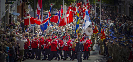 The july 6 Celebration in Fredericia, Denmarkのeditorial素材