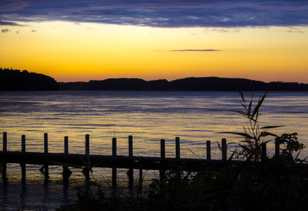 The sunsetの写真素材
