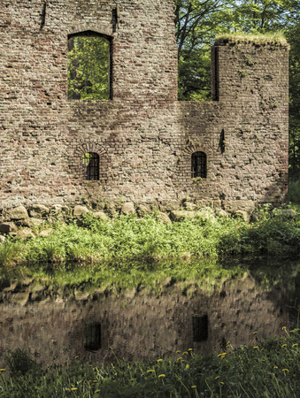Fall at the old castle. Shot in Denmarkの写真素材