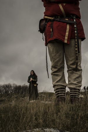 The viking coupleの写真素材