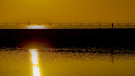 The sunsetの写真素材