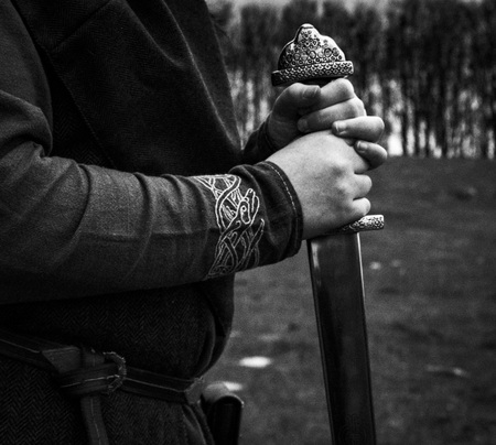 The female viking. Shot in Denmarkの写真素材