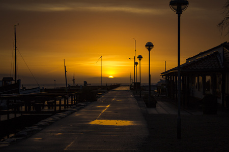 The sunsetの写真素材