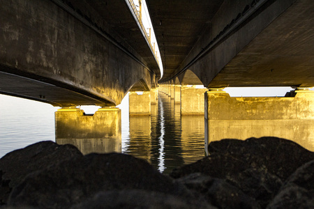 The Great Belt bridge. Shot in Denmarkの写真素材