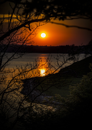 The sunset. Shot in Denmarkの写真素材
