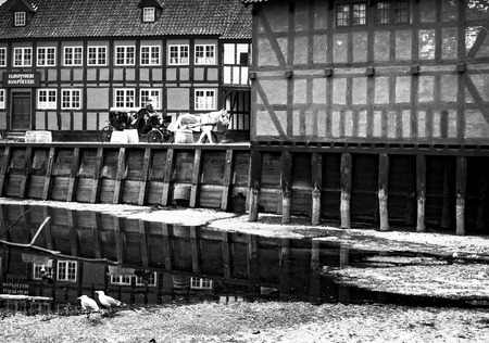 The old town. Shot in Denmarkの写真素材