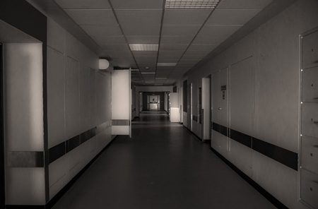 The abandoned hospital. Shot in Fredericia, Denmarkの写真素材