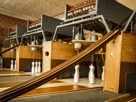 The old skittle alley. Shot in Denmarkの写真素材