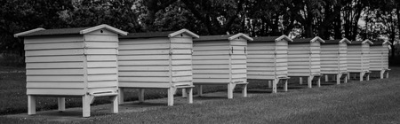 The old beehives. Shot in Denmarkの写真素材