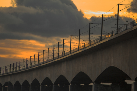 Danish bridgeの写真素材
