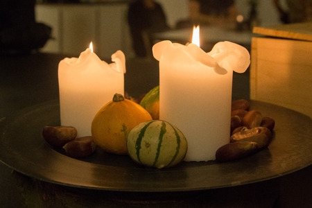 Danish Christmas dinnerの写真素材