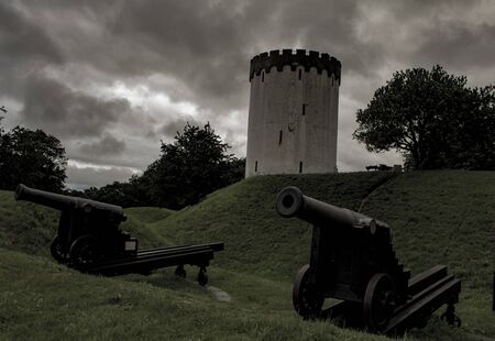 The ramparts of Fredericiaの写真素材