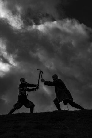 The Danish Viking warriorsの写真素材