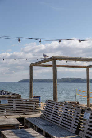 The beautiful beach in Fredericiaの写真素材