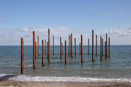 The beautiful beach in Fredericiaの写真素材