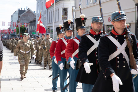 The 6th of July celebration in Fredericia, Denmarkのeditorial素材