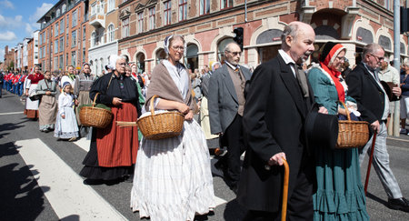 The 6th of July celebration in Fredericia, Denmarkのeditorial素材