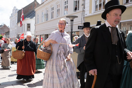 The 6th of July celebration in Fredericia, Denmarkのeditorial素材