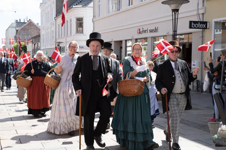 The 6th of July celebration in Fredericia, Denmarkのeditorial素材