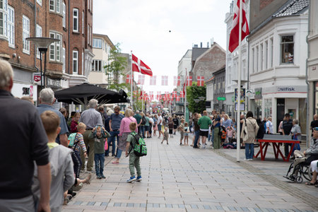 The 6th of July celebration in Fredericia, Denmarkのeditorial素材