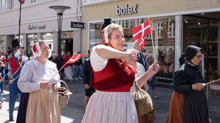 The 6th of July celebration in Fredericia, Denmarkのeditorial素材