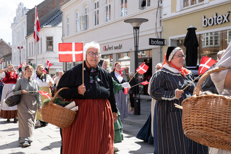 The 6th of July celebration in Fredericia, Denmarkのeditorial素材