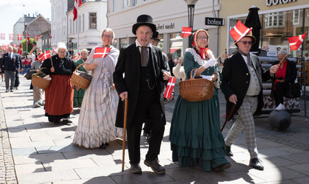 The 6th of July celebration in Fredericia, Denmarkのeditorial素材