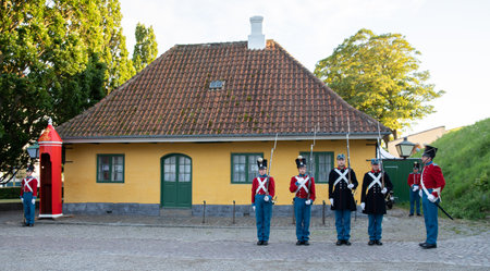 The old Danish soldiersのeditorial素材