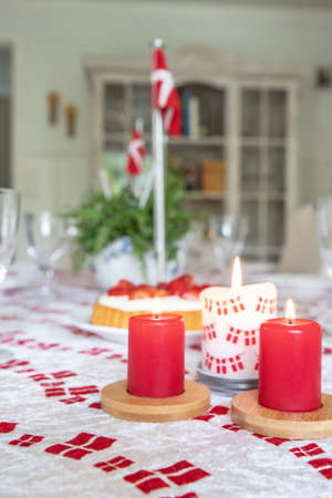 The Danish Birthday tableの写真素材