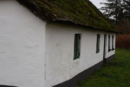 The old Danish farmers houseの写真素材