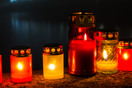 Candles of memoryの写真素材