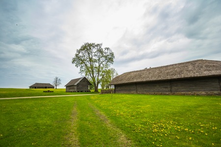 Old houses in Lithuaniaの写真素材