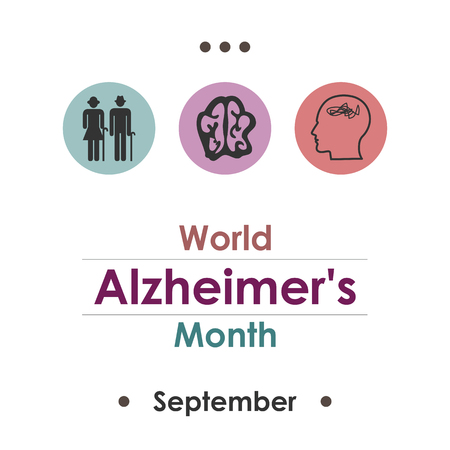 Vector illustration for  World Alzheimer's Month.のイラスト素材