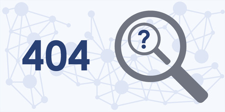 Vector Illustration Of Horizontal Banner For Error 404 Message On