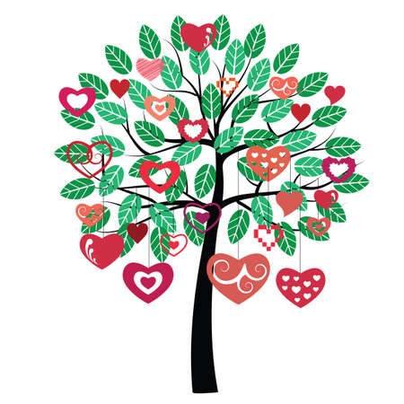 vector illustration / happy valentines day / greeting cardのイラスト素材