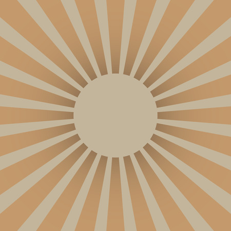 brown sun rayのイラスト素材