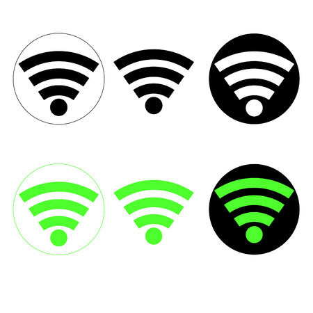 Wi-Fi iconsのイラスト素材