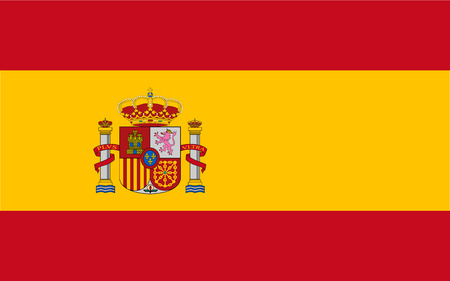 Flag of Spain with Emblemのイラスト素材