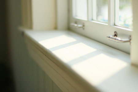 Soft light from windowの写真素材