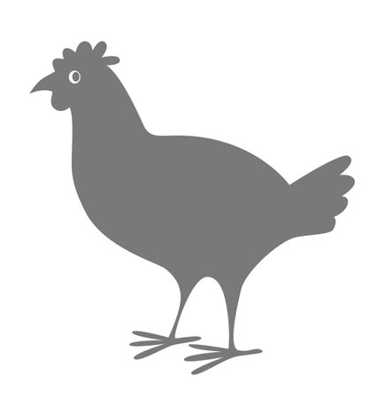 Simple hen for logo, emblemsのイラスト素材