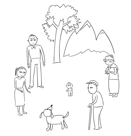 Problems with a child in the familyのイラスト素材
