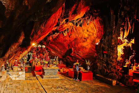 Huang Tich Cave the foremost cave under the Southern Heavensの写真素材