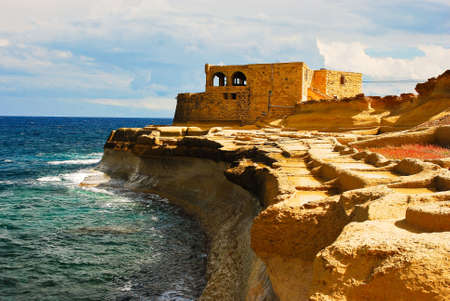 Qolla l Bajda Battery is an artillery battery in Zebbug, Gozo, Maltaの写真素材